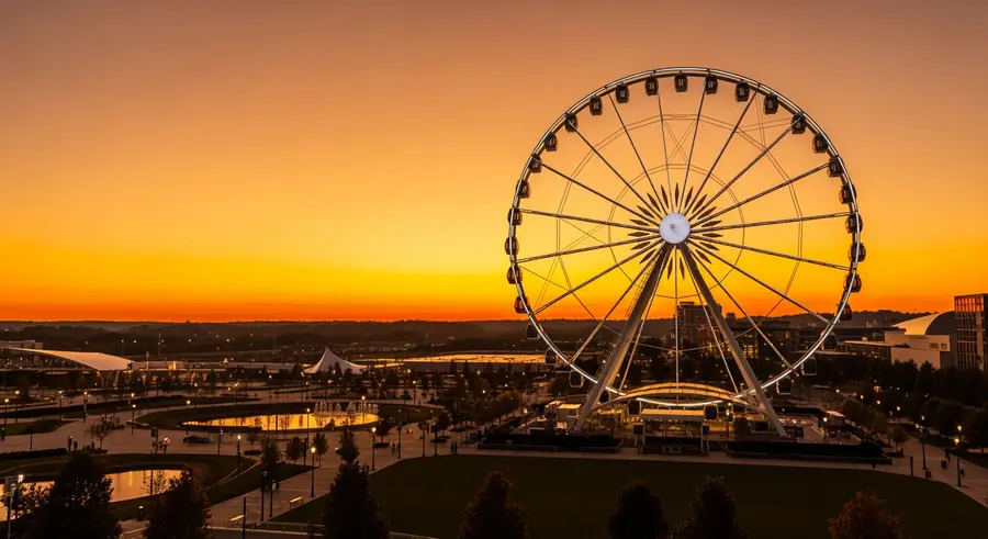 SkyView Atlanta Ferris Wheel landmark attraction near Mercedes-Benz Stadium Atlanta World Cup 2026