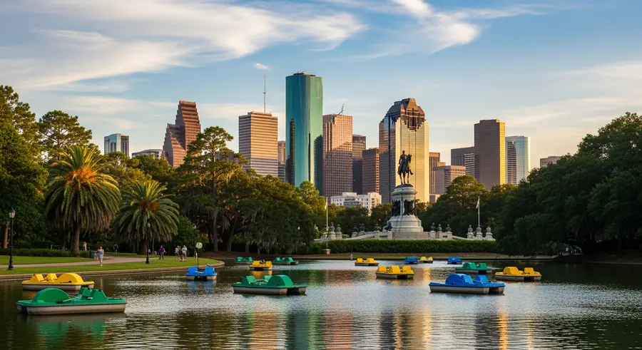 Hermann Park nature attraction near NRG Stadium Houston World Cup 2026
