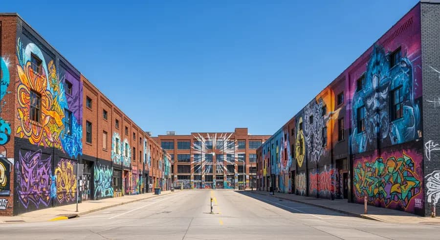 Crossroads Arts District culture attraction near GEHA Field at Arrowhead Stadium Kansas City World Cup 2026