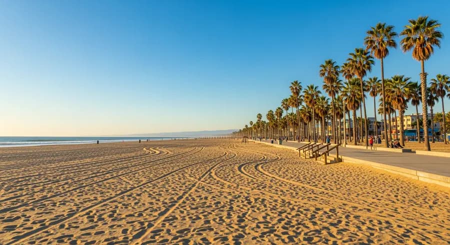 Venice Beach Boardwalk nature attraction near SoFi Stadium Los Angeles World Cup 2026