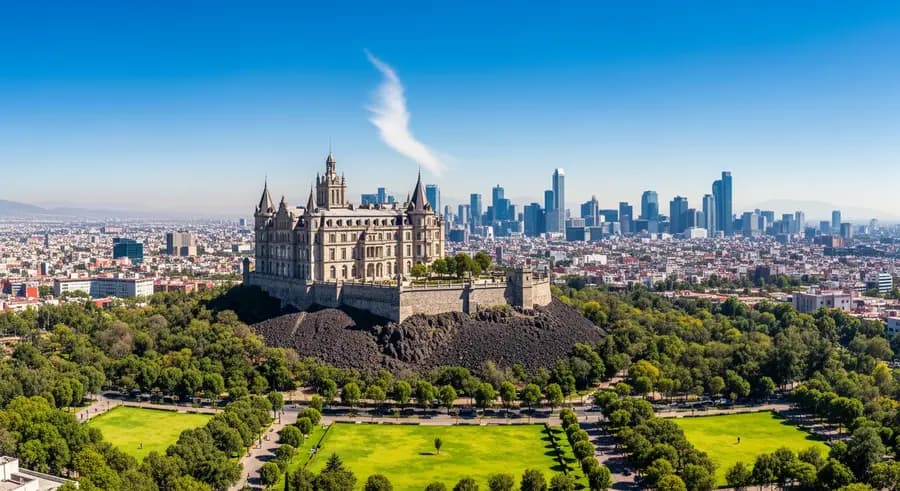 Chapultepec Castle and Park culture attraction near Estadio Azteca Mexico City World Cup 2026