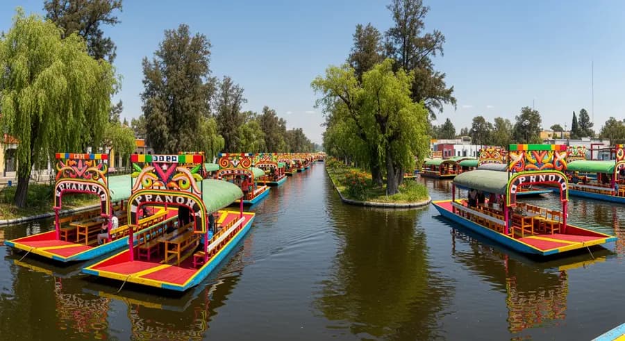 Xochimilco -- The Floating Gardens nature attraction near Estadio Azteca Mexico City World Cup 2026