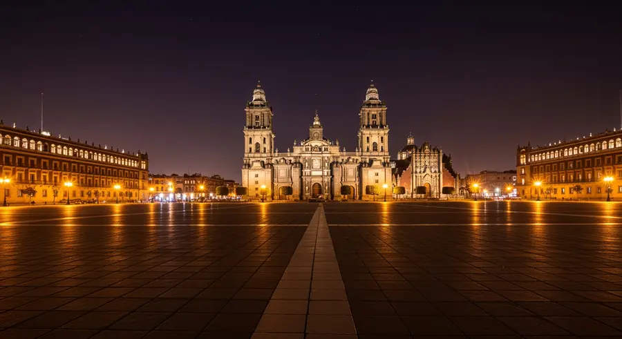 FIFA Fan Festival -- The Zocalo world-cup attraction near Estadio Azteca Mexico City World Cup 2026
