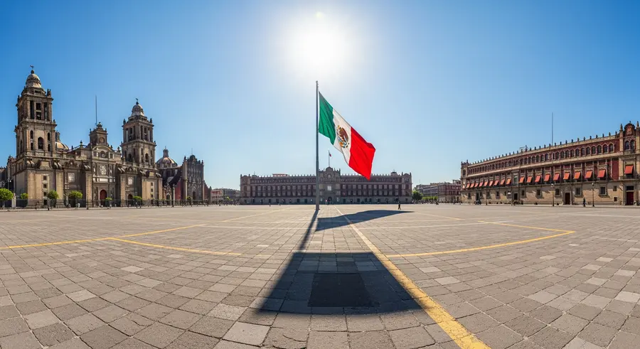 Zocalo -- Plaza de la Constitucion landmark attraction near Estadio Azteca Mexico City World Cup 2026