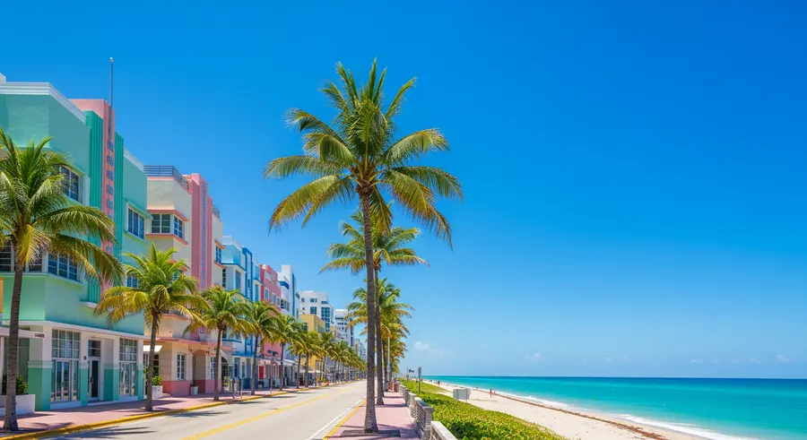 South Beach and Ocean Drive landmark attraction near Hard Rock Stadium Miami World Cup 2026