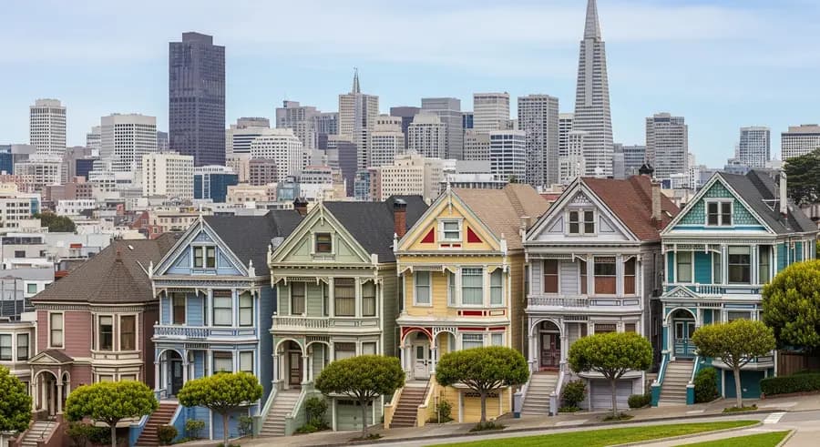 Painted Ladies landmark attraction near Levi's Stadium San Francisco Bay Area World Cup 2026