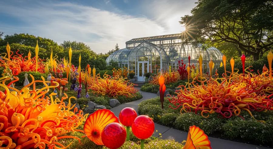 Chihuly Garden and Glass culture attraction near Lumen Field Seattle World Cup 2026