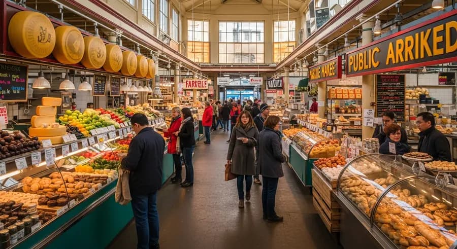 Granville Island Public Market food attraction near BC Place Vancouver World Cup 2026