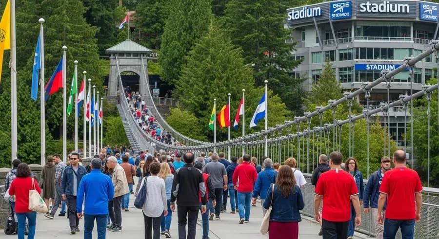 Capilano Suspension Bridge in Vancouver