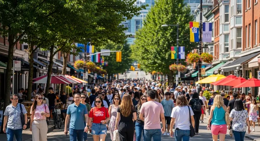 West End neighborhood in Vancouver