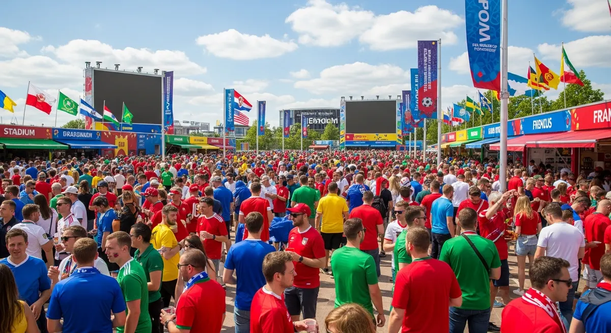 Travel wallet, cards, passport and coins for World Cup 2026