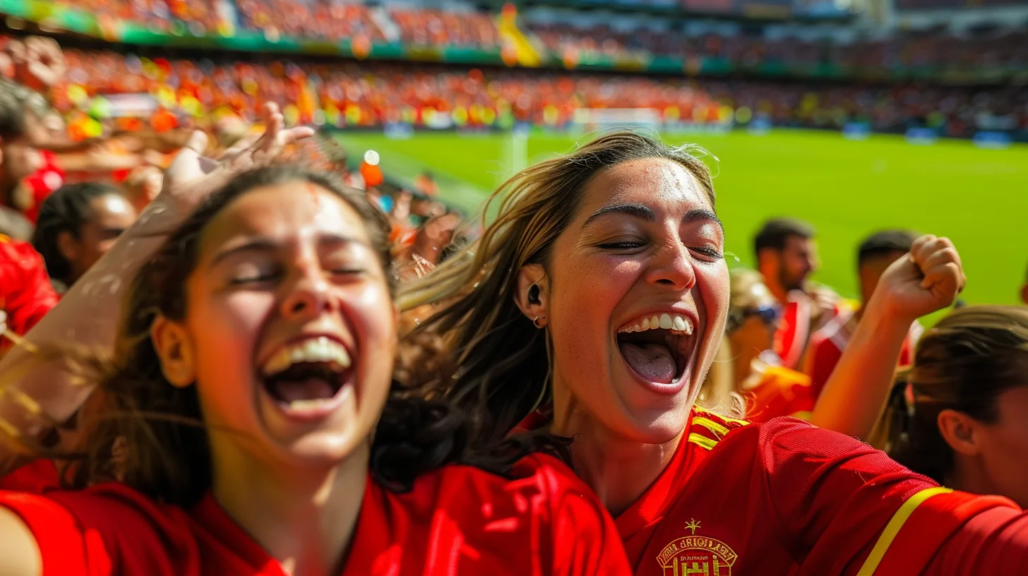 spain fans enjoyment