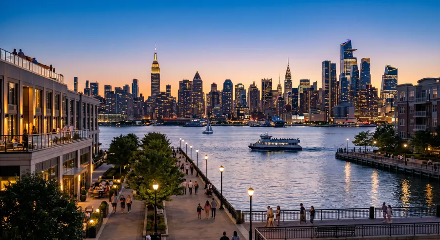 Weehawken / Union City neighbourhood near New York / New Jersey